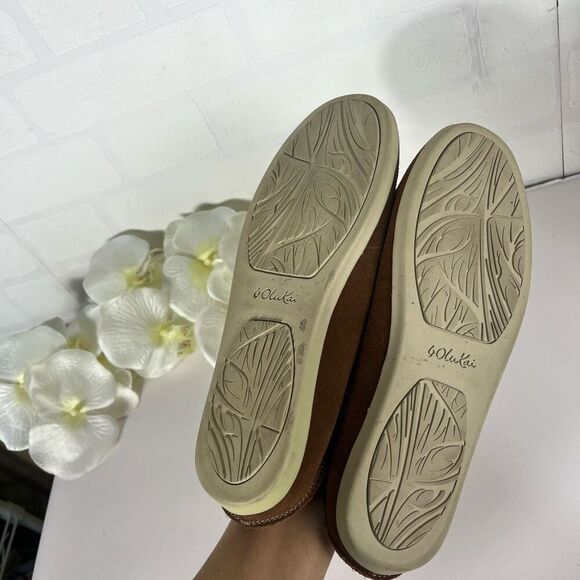 Olukai womens Loafers size 9 Brown Leather - Picture 9 of 15